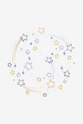 Star Showers in DMC – PAT0849 – Downloadable PDF