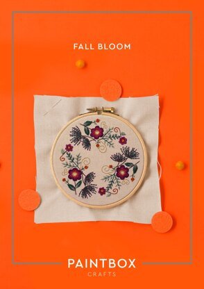Paintbox Crafts Fall Bloom Embroidery Pattern – Downloadable PDF