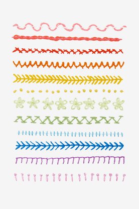 DMC Easy Embroidery Sampler – PAT1937- Downloadable PDF